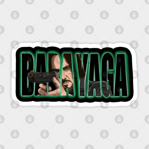 Baba Yaga Sticker by Deadpoolinc